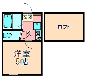 東武伊勢崎線 西新井駅 徒歩18分 2階建 築12年の間取り写真