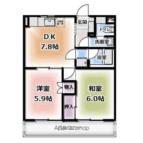 エスポワール下島の間取り写真