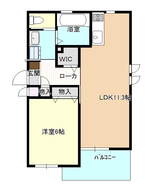 メゾン北条口の間取り