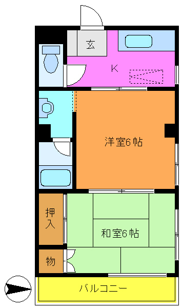 墨田区業平のマンションの間取り