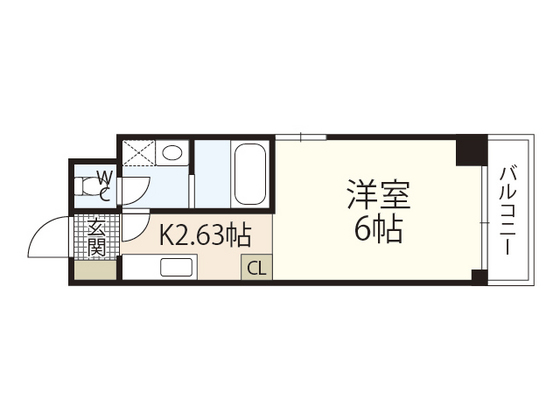 広島市南区金屋町のマンションの間取り