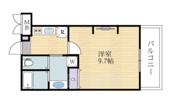 堺市堺区九間町西のマンションの間取り