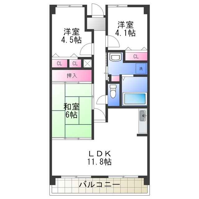 パストラル和泉の間取り