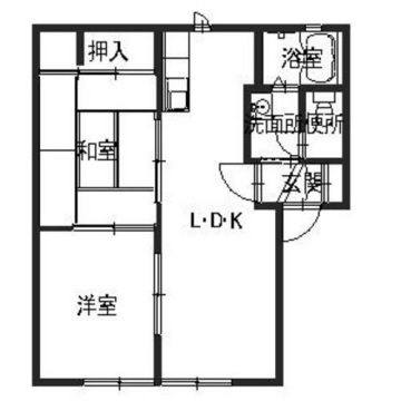 ラ・フォーレ河原の間取り