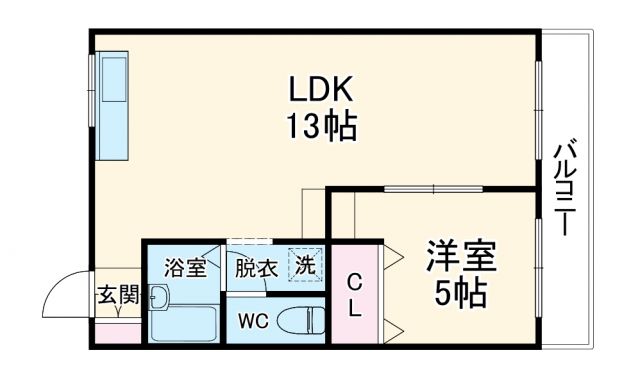 八千代市萱田町のアパートの間取り