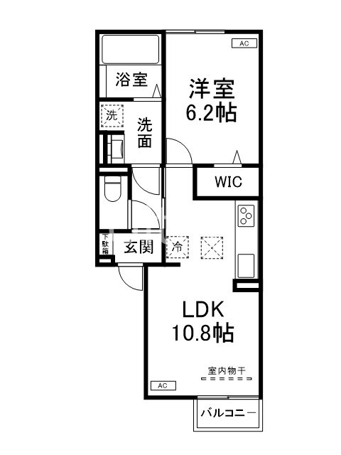 メルベーユ川島の間取り