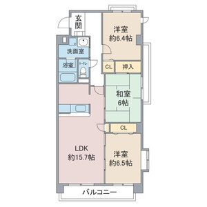 愛知県名古屋市緑区西神の倉１（マンション）の賃貸物件の間取り