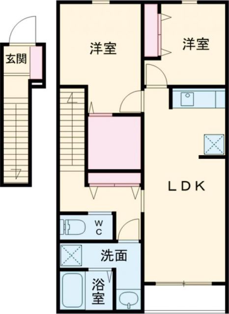 リーブルファイン行田駅前の間取り