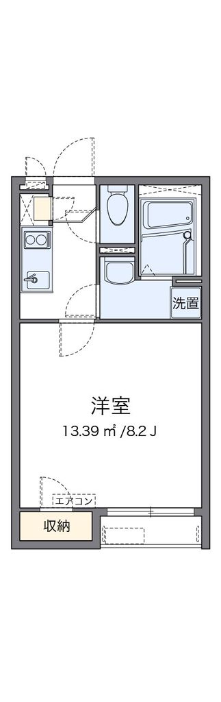 埼玉県鴻巣市吹上富士見４（アパート）の賃貸物件の間取り