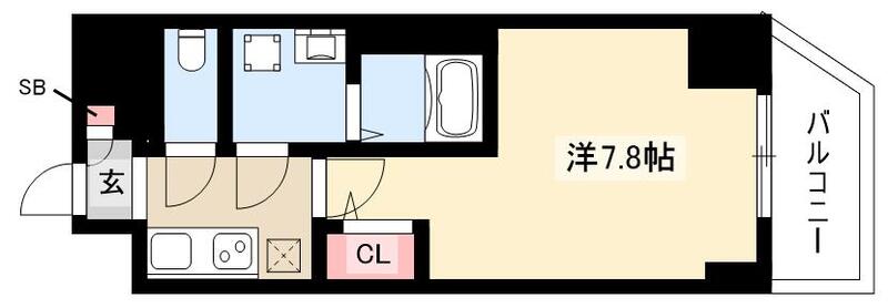 エスリード新栄デュオの間取り