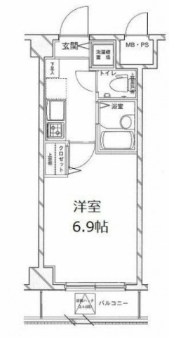 セントパレス南大井の間取り