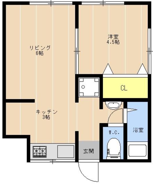 塩屋　山本荘の間取り