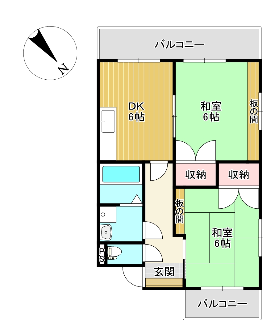 ピアハイツ平川の間取り