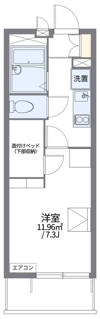 【レオパレスドミールIIIの間取り】