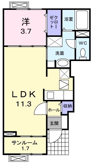 ＯＷＬ（アウル）－IIの間取り