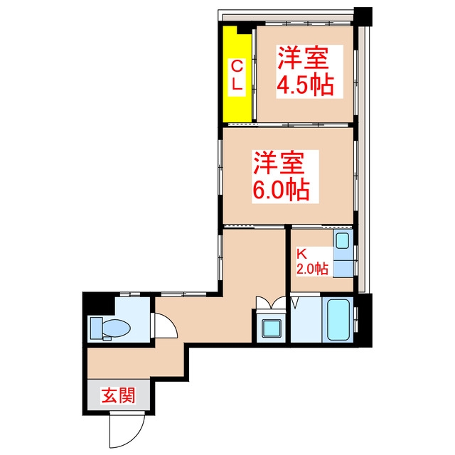 第一名山ビルの間取り