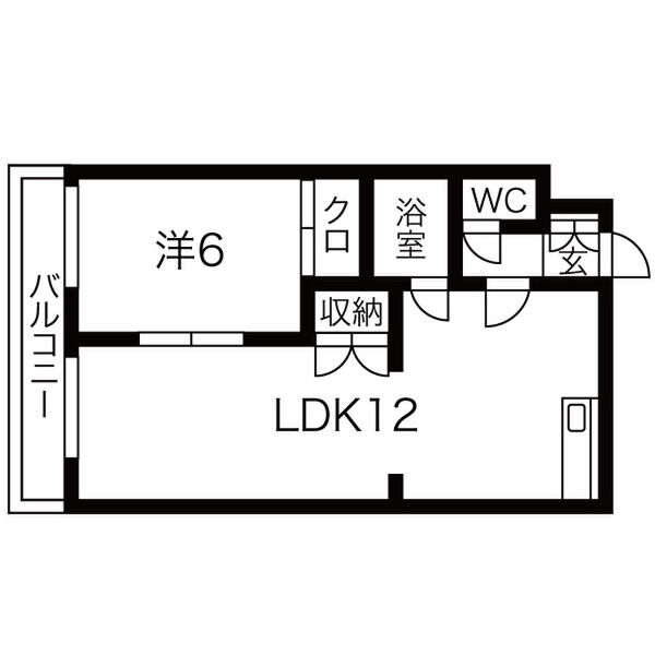 【札幌市北区北十八条西のマンションの間取り】