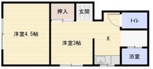 神戸市兵庫区福原町のマンションの間取り