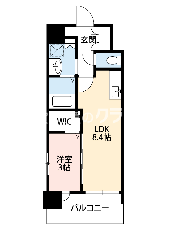 ミラージュパレス難波幸町の間取り