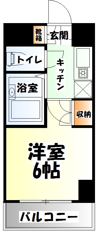 仙台市若林区清水小路のマンションの間取り