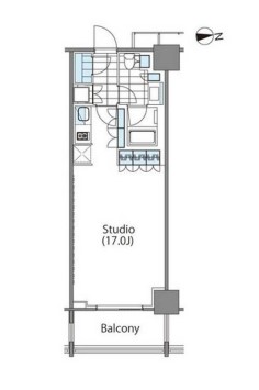 コンフォリア新宿イーストサイドタワーの間取り