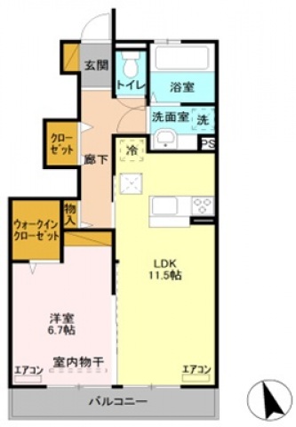 シャインアイリスIIの間取り