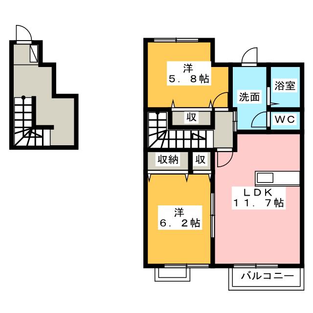 アン＆アンディー　Ｂ棟の間取り