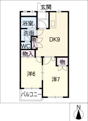 セピアツインズ　Ｂ棟の間取り