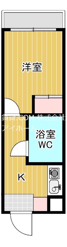 大阪市東成区深江南のマンションの間取り