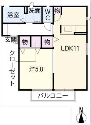 シャーメゾン大崎Ａの間取り