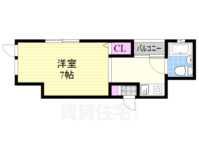 エースハイツ佃の間取り