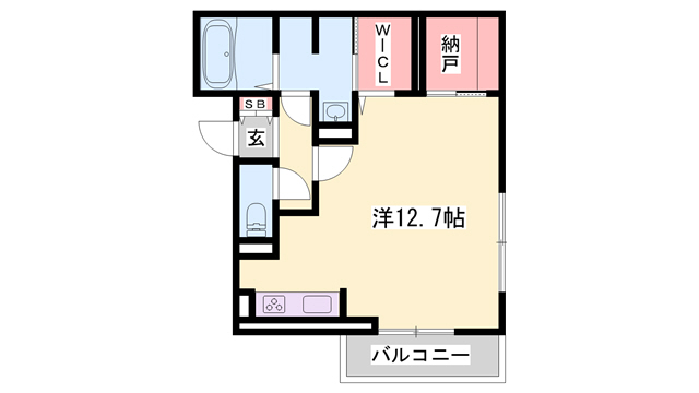 D-PLACE飾磨駅前の間取り