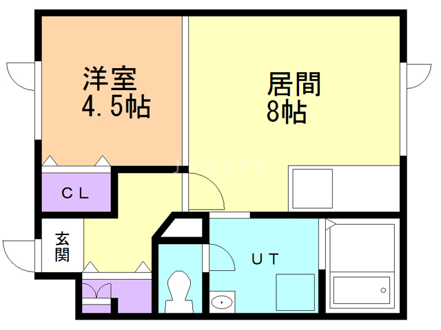 中川郡池田町字西二条のアパートの間取り