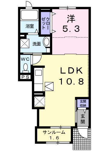 コンフォートＣの間取り