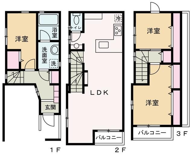 赤坂7丁目戸建の間取り