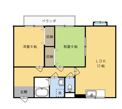 ライフステージ広瀬　引土の間取り