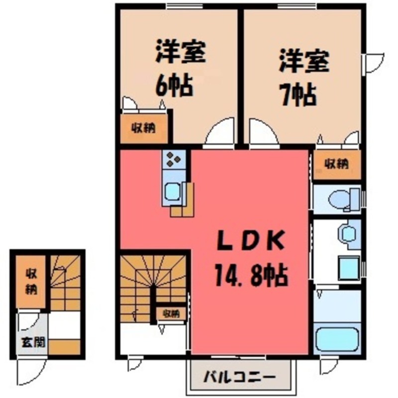 ダンデライオン Gの間取り