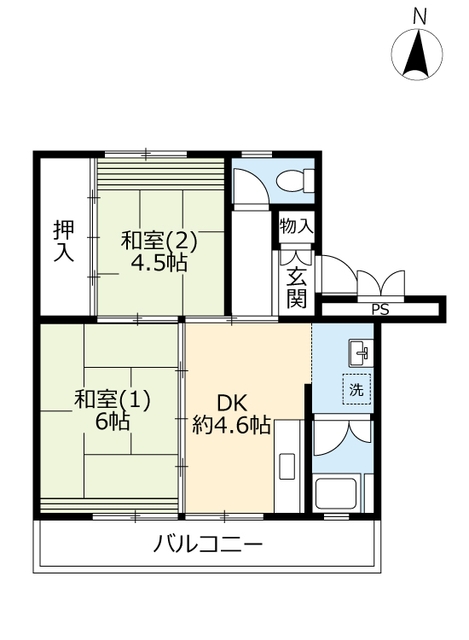 ＵＲ東坂戸の間取り