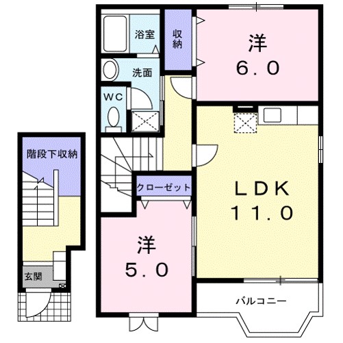 メゾンエスポワールCの間取り