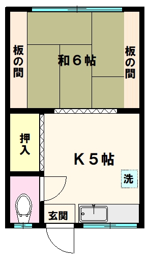 麻生アパートの間取り