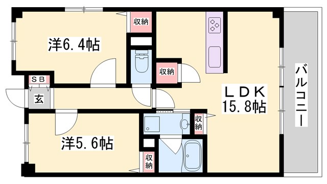 エスペーロ新在家の間取り