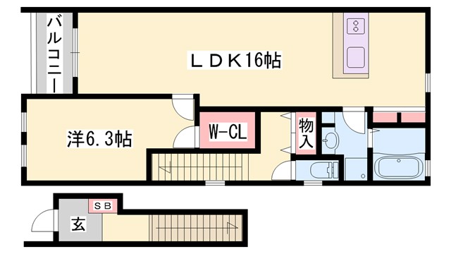 グレイスアニバーサリー西館の間取り