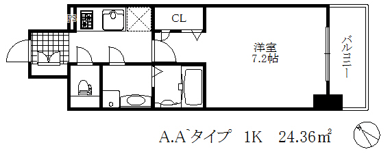 プレサンス三宮ポルトの間取り