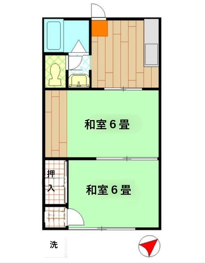 駅前ハイツの間取り