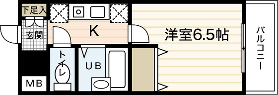 【広島市西区楠木町のマンションの間取り】