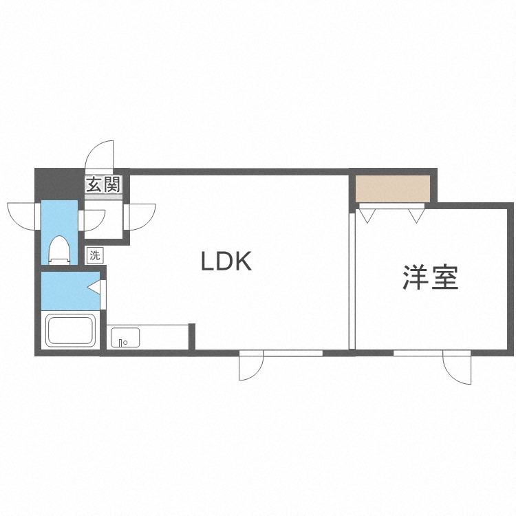 コンフォール札幌の間取り