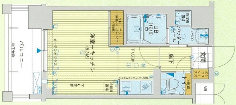 アスヴェル兵庫駅前の間取り