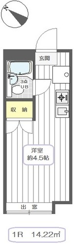 葛飾区新宿のアパートの間取り