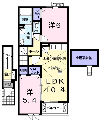 盛岡市上田堤2丁目築14年の間取り