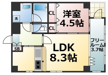 WESTRITZ巽の間取り